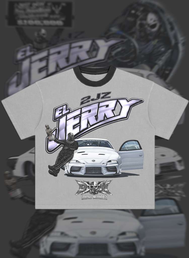 El Jerry white oversized