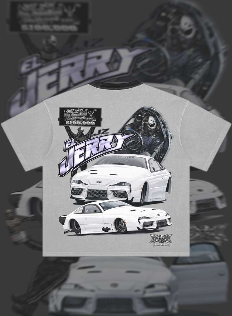 El Jerry white oversized